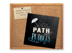 Every Path Motivational Chalkboard Quote Poster DIGITAL DOWNLOAD Every Path Motivational Chalkboard Quote Poster DIGITAL DOWNLOAD