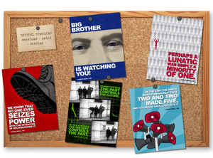 1984 George Orwell Literary Quote Five Poster DIGITAL DOWNLOAD Bundle