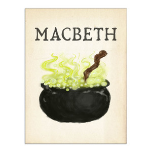 Macbeth Shakespeare English Lit Classroom and Library Poster Macbeth Shakespeare English Lit Classroom and Library Poster