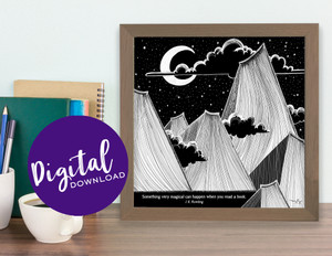 J. K. Rowling Literary Quote Print. DIGITAL DOWNLOAD J. K. Rowling Literary Quote Print. DIGITAL DOWNLOAD