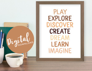Play Explore Art Print. Diversity and Inclusivity Poster. DIGITAL DOWNLOAD Play Explore Art Print. Diversity and Inclusivity Poster. DIGITAL DOWNLOAD