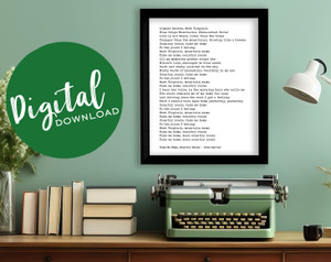 Take Me Home - John Denver Quote Print. DIGITAL DOWNLOAD Take Me Home - John Denver Quote Print. DIGITAL DOWNLOAD
