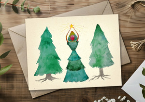 Braxie Holidays Flatwoods Monster Holiday Card - Single or 8 Pack Braxie Holidays Flatwoods Monster Holiday Card - Single or 8 Pack