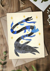 Loch Ness Monster Holiday Card - Single or 8 Pack Loch Ness Monster Holiday Card - Single or 8 Pack