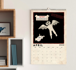 Calendar 2026 WV Cryptids Desk or Wall 