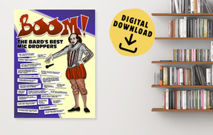 Shakespeare Insults Literary Print DIGITAL DOWNLOAD