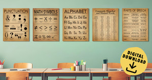 Grammar, Punctuation, Math Set DIGITAL DOWNLOAD