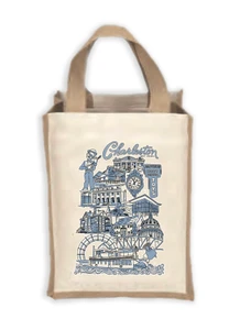 Charleston West Virginia Natural Cotton & Jute Tote