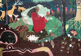 Magic Sprouts at Echo-Lit. The Lost Moon Holler Mural Debuts in Charleston, West Virginia Magic Sprouts at Echo-Lit. The Lost Moon Holler Mural Debuts in Charleston, West Virginia