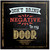Don't Bring Negative to my Door Inspirational Quote Poster. Chalkboard Style Motivational Print. 