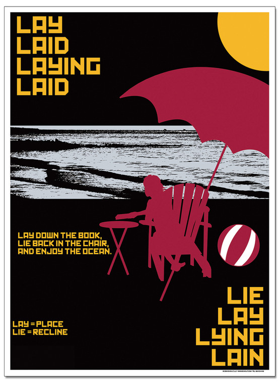 Lay/Lie Language Arts Poster