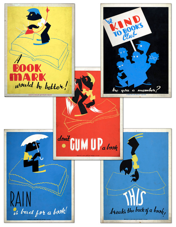 Vintage Book Kindness Set of Five. Book Care Inspiration