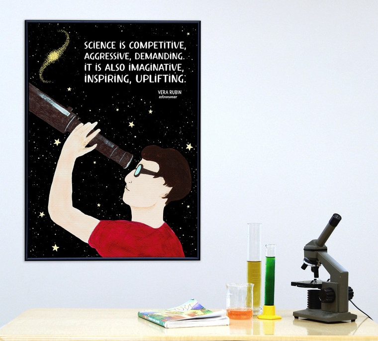 Vera Rubin Astronomy Women in Science STEM  Art Print. 
