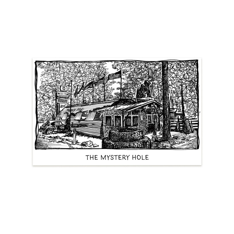 Mystery Hole Weird and Wondrous West Virginia Postcards. Pack of 5