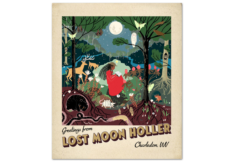 Lost Moon Holler Appalachia West Virginia Postcards. Pack of 5
