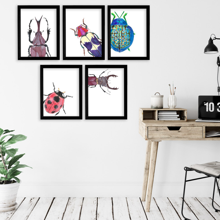 Beetles Gallery Wall Elementary and Middle School Scientific Classroom Poster Bundle