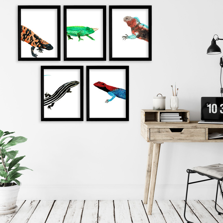 Lizards Gallery Wall Elementary and Middle School Scientific Classroom Poster Bundle