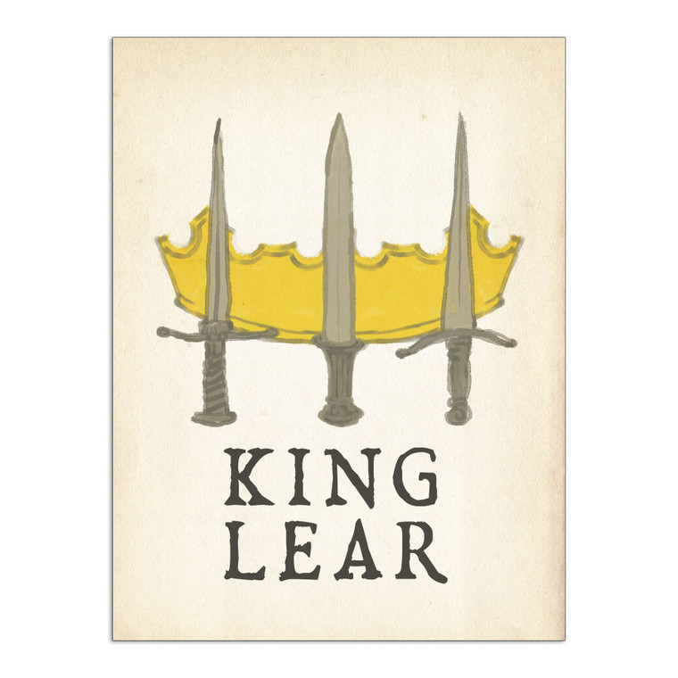 King Lear Shakespeare English Lit Classroom and Library Poster