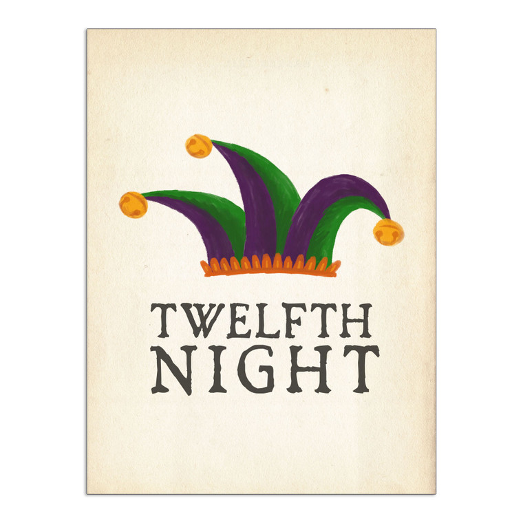Twelfth Night Shakespeare English Lit Classroom and Library Poster