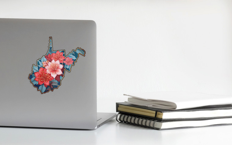 West Virginia Floral Sticker