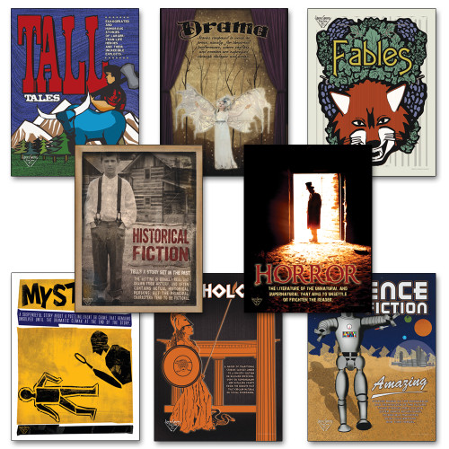 Literary Genres - Set of Eight Classroom Posters. Literary Art