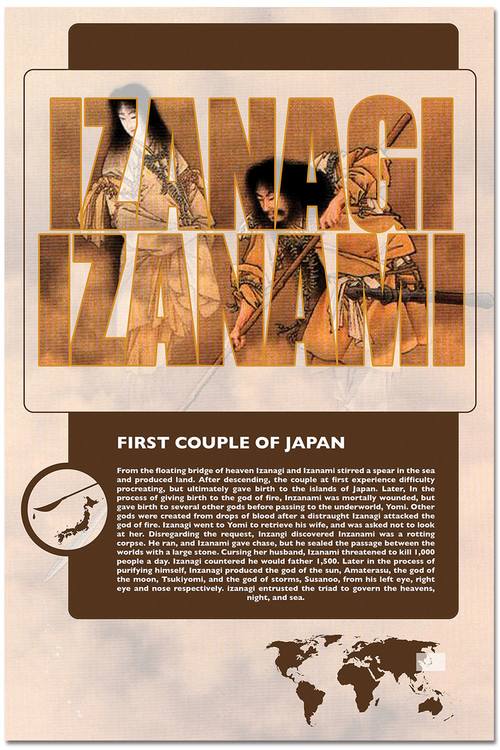 Izanagi and Izanami - World Mythology Classroom Poster. - Echo-Lit