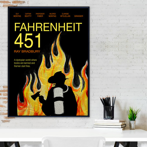 Fahrenheit 451 Poster by Ray Bradbury - Fine Art America