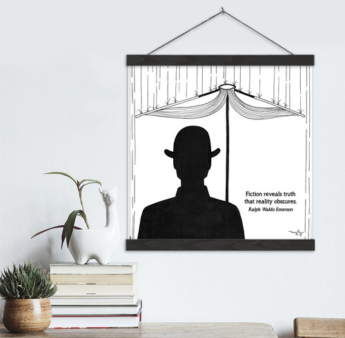 Ralph Waldo Emerson Literary Quote Print. Fine Art Canvas with Hanger ...
