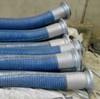 Bulk Discharge and Cargo Hose with flange coupling 8 inch by 12 meters blue color