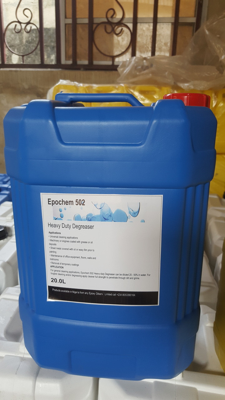 Epochem 502 heavy duty degreaser and industrial cleaner, 25Liters.