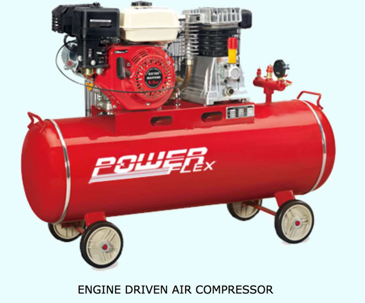 Buy Powerflex Air compressor Gasoline driven 5.5HP 100 liters Tank - GZ  Industrial Supplies Nigeria
