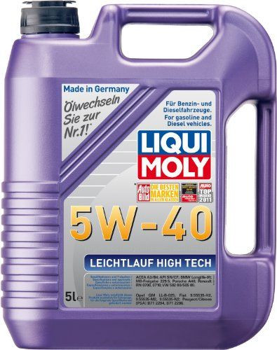LIQUI MOLY LEICHTLAUF High Tech 5W40 Engine Oil 5 Litre GZ Industrial