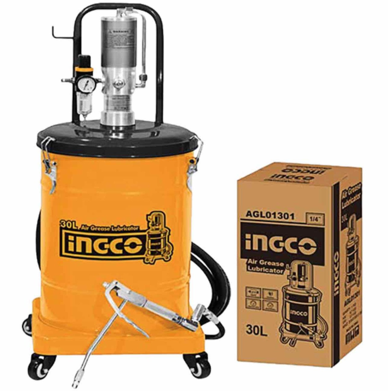 Air Grease Lubricator 30 Liters INGCO AGL01301 GZ Industrial Supplies