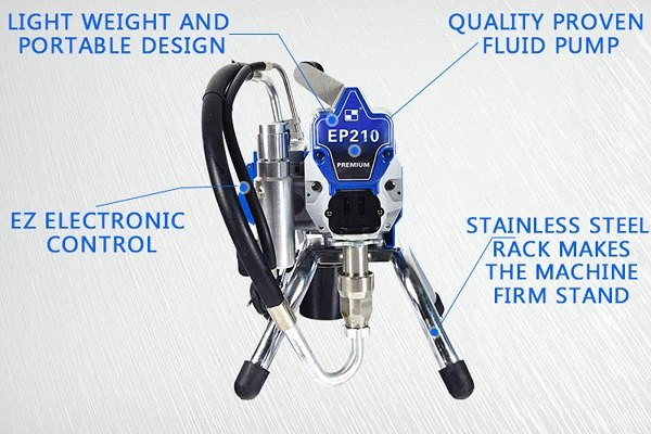 Buy Online Airless Paint Sprayer DIY HVBAN EP210 GZ Industrial Supplies