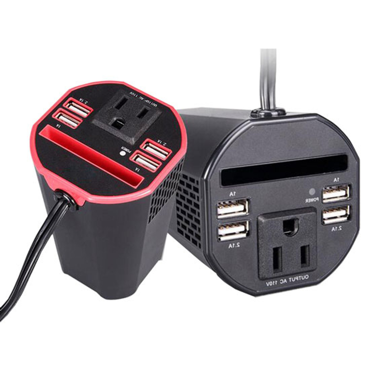 150W Car Power Inverter, DC 12V to AC 110V/220V