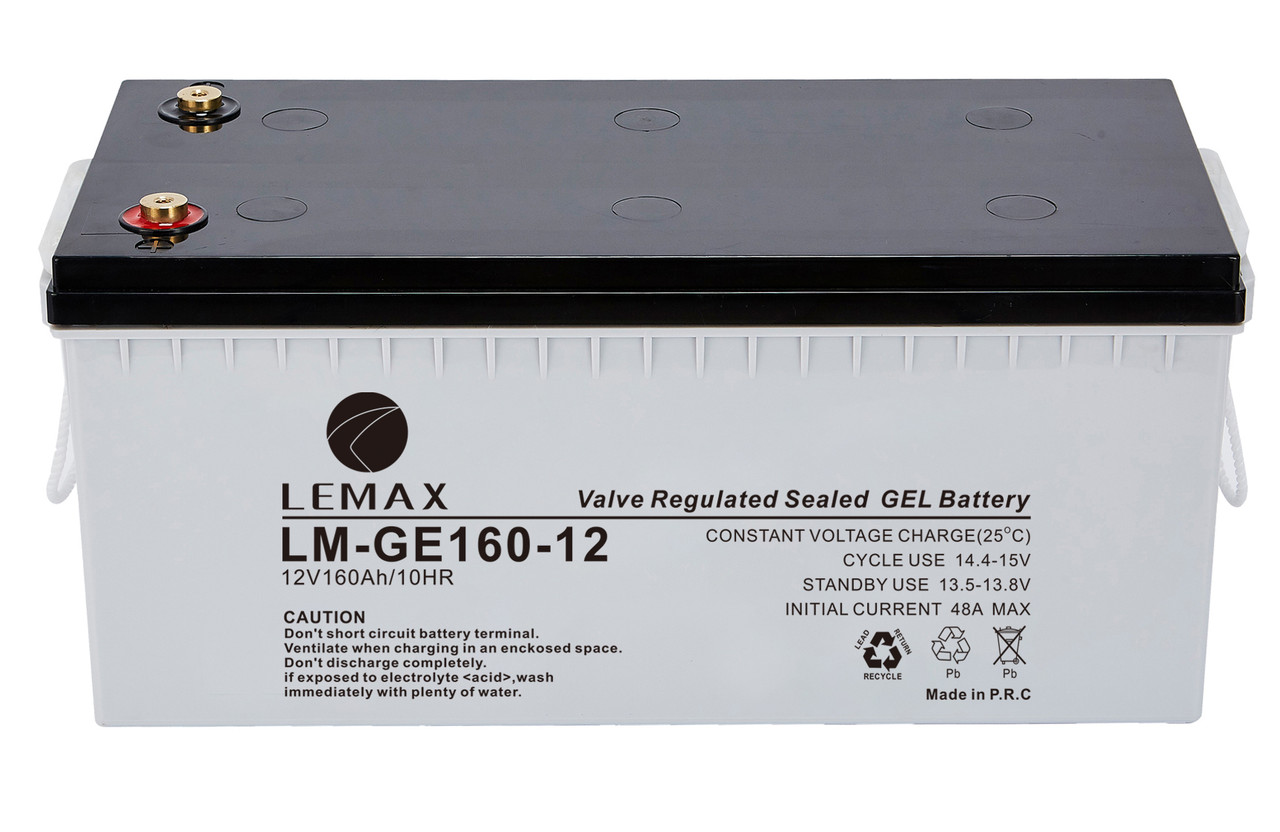 Buy online Solar Power Battery GEL 12V160Ah- Lemax