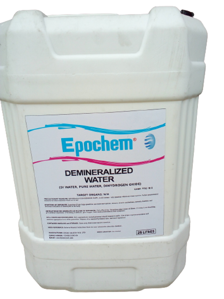 Demineralized Water Demineralized Water
