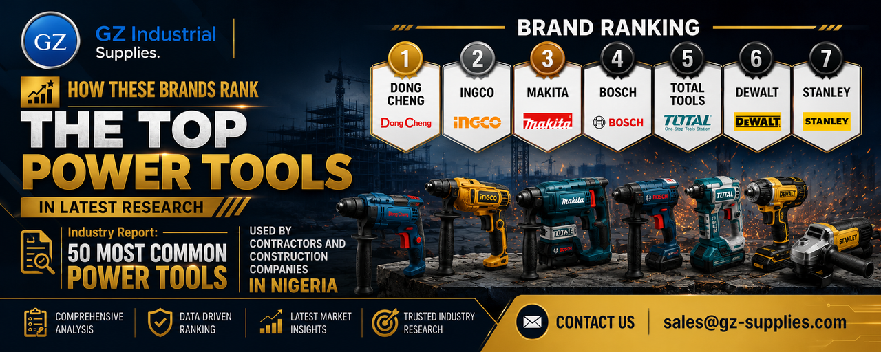 Industry Report 2026: 50 Most Common Power Tools Used by Contractors and Construction Companies in Nigeria