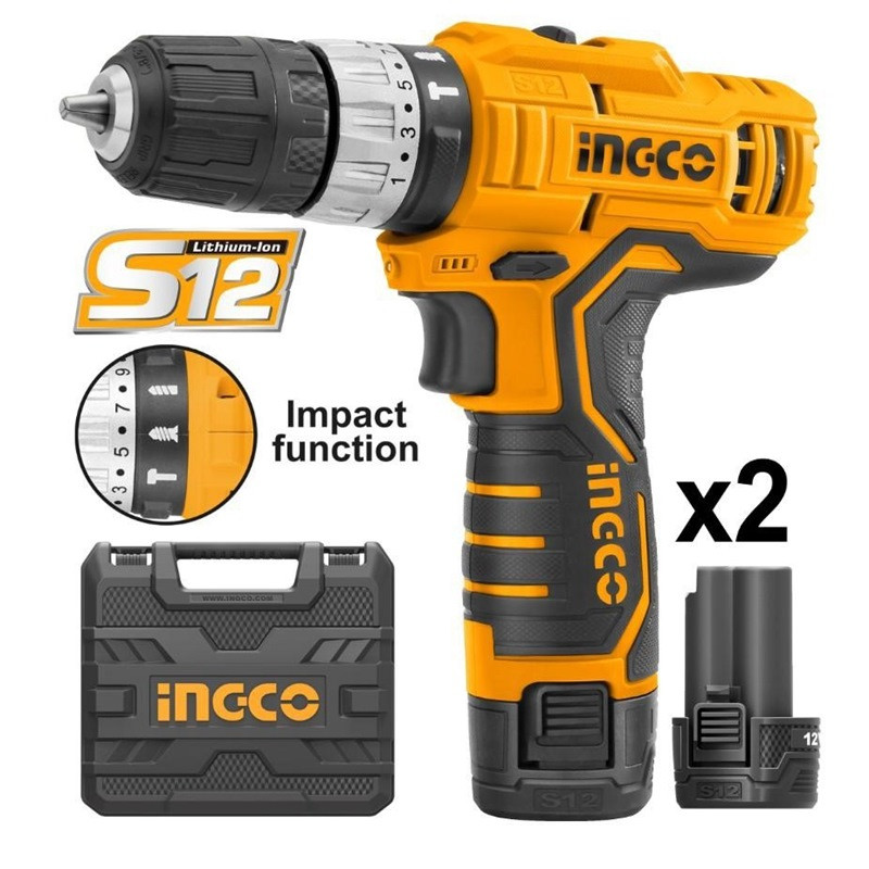 Buy online Ingco Lithium-Ion impact drill CIDLI1232 from GZ
