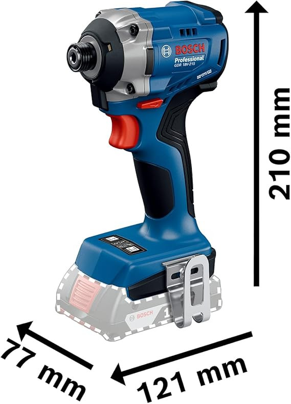 Buy online Bosch GDR 18V-215 Professional 18V Brushless 1/4 Inch