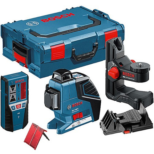 Bosch GLL 3-80p self leveling laser plus laser receiver plus