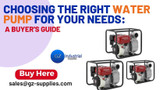 Choosing the Right Water Pump for Your Needs: A Buyer's Guide