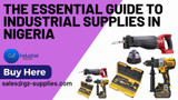 The Essential Guide to Industrial Supplies in Nigeria