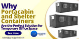 Why Portacabin and Shelter Containers are the Perfect Solution for Temporary Office Space