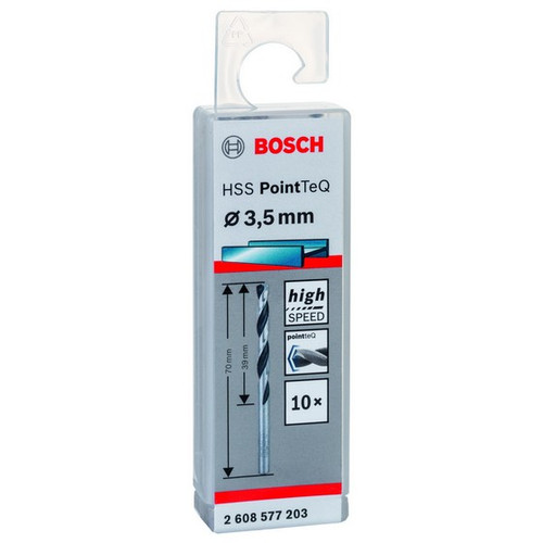 Buy Bosch Metal drill bit HSS PointTeQ 3,5 mm (10 pcs) from GZ