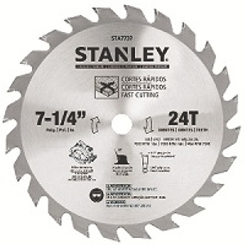 STANLEY 7-1/4" 24T Saw Blade - Carded