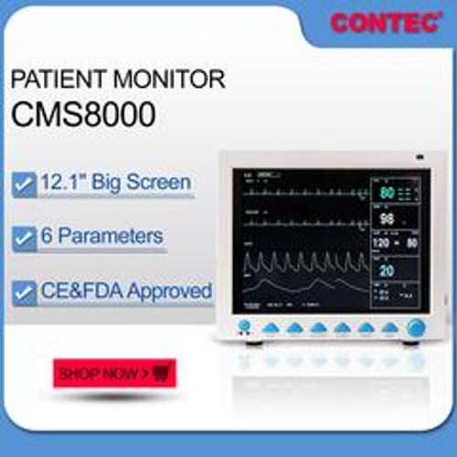CMS8000 Patient Monitor,6 Parameters FDA&CE ICU CCU Vital Signs  CONTEC 