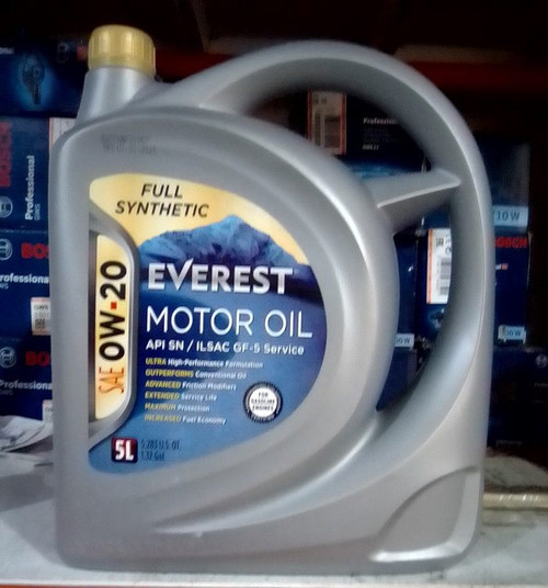 Everest Motor Oil 0W-20 Full Synthetic 5Ltr

