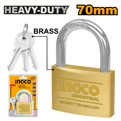 Heavy Duty Brass Padlock INGCO DBPL0702