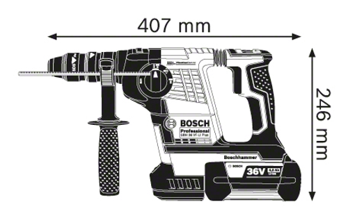 Bosch GBH 36 VF-Li Cordless Rotary drilling hammer